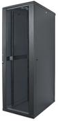 Intellinet 19" Network Cabinet - Free Standing, 42U, 600x600mm (width x depth), Black, Flatpack, Max 1500kg, Multi-Point Door Lock, One Lock Per Side Panel, Usable Depth 123 to 373mm, IP20 rated, Rack, Steel