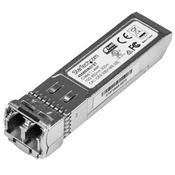 StarTech.com 10 Gigabit Fiber SFP+ Transceiver Module - HP 455883-B21 Compatible - MM LC with DDM - 300 m~HPE 455883-B21 Compatible SFP+ Module - 10GBASE-SR - 10GbE Multi Mode Fiber Optic Transceiver - 10GE Gigabit Ethernet SFP+ - LC 300m - 850nm - DDM HP image