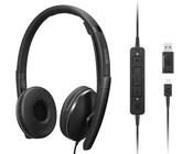Lenovo 4XD1M45627 headphones/headset Wired Head-band USB Type-C Black image