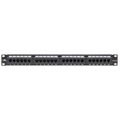 Lanview PATCHPANEL 1U CAT5e UNSHIELDED 24 PORTS - BLACK - KRON