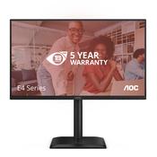 AOC E4 24E4CV computer monitor 60.5 cm (23.8") 1920 x 1080 pixels Full HD LED Black image