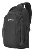 Manhattan Amsterdam Sling Backpack 13.3", Anti Theft, Black, Top Load Backpack, Carrier with Single Shoulder Strap for Notebooks and Tablets up to 13.3", Premium Padding, Front and Multiple Interior Pockets, Water-Resistant, Three Year Warranty image