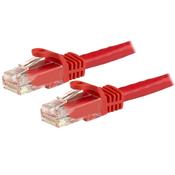 StarTech.com 1m CAT6 Ethernet Cable - Red CAT 6 Gigabit Ethernet Wire -250MHz 100W PoE RJ45 UTP Network/Patch Cord Snagless w/Strain Relief Individually Tested image