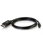 C2G 2m Mini DisplayPort to DisplayPort Adapter Cable 4K UHD - Black image