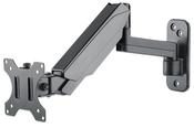 Manhattan Wall Mount for TV &amp; Monitors (Spring Arm 3 pivots), For screens 17" to 32", VESA compatibility: 75x75mm and 100x100mm - check the dimensions of the four mounting holes on back of screen to ensure it fits, Max 8kg, Black, Bracket, Lifetime Warran image
