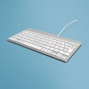 R-Go Tools Ergonomic keyboard R-Go Compact Break, compact keyboard with break software, QWERTY (UK), wired, white