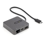 StarTech.com USB-C Multiport Adapter - USB 3.1 Gen 2 Type-C Mini Dock - USB-C to 4K HDMI or 1080p VGA Video - 10Gbps USB-A USB-C, GbE - Portable Travel Laptop Dock - Works w/Thunderbolt 3 image