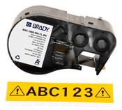 Brady M4C-1000-595-YL-BK printer label Black, Yellow Self-adhesive printer label image