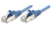 Intellinet Network Patch Cable, Cat5e, 15m, Blue, CCA, SF/UTP, PVC, RJ45, Gold Plated Contacts, Snagless, Booted, Lifetime Warranty image