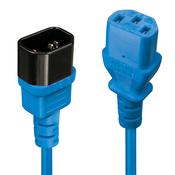 Lindy 2m IEC Extension Cable, Blue image