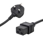 connektgear 1.25m UK Mains Power Cable - UK Plug to C19 Socket