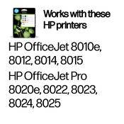 HP 6ZC74AE/912 Ink cartridge multi pack Bk,C,M,Y, 4x300 pages 17.08ml 8,3ml + 3x2,9ml Pack=4 for HP OJ Pro 8010/e/8020 image