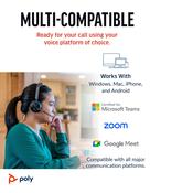 HP Poly Voyager Focus 2 Microsoft Teams Certified USB-A Headset image
