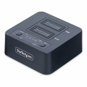 StarTech.com 1:1 M.2 NVMe Drive Duplicator, Standalone M.2 SSD Cloner/Copier up to 90GBpm, USB 3.2 20Gbps M.2 Dual-Bay Drive Dock, USB-C/A Cables Included image