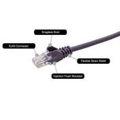 connektgear 7m RJ45 CAT6 UTP Stranded Flush Moulded LS0H Network Cable - 24AWG - Purple image