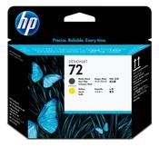 HP C9384A/72 Printhead black matt + yellow for HP DesignJet T 1100/1200/1300/620 image