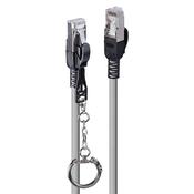 Lindy 2m Cat.6A S/FTP Locking Network Cable, Grey image