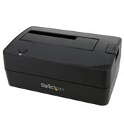 StarTech.com Single Bay USB 3.0 to SATA Hard Drive Docking Station, USB 3.0 (5 Gbps) Hard Drive Dock, External 2.5/3.5" SATA I/II/III HDD/SSD Docking Station, Top-Loading Hard Drive Bay image