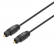Manhattan Toslink Digital Optical AudioCable, 1m, Male/Male, Toslink S/PDIF, Gold plated contacts, Lifetime Warranty image