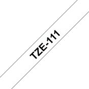 Brother TZE-111 DirectLabel black on Transparent Laminat 6mm x 8m for Brother P-Touch TZ 3.5-18mm/6-12mm/6-18mm/6-24mm/6-36mm image