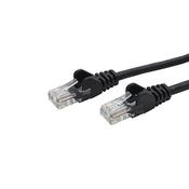 connektgear 15m RJ45 CAT5e UTP Stranded Flush Moulded Network Cable - 24AWG - Black image