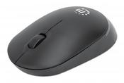 Manhattan Performance III Wireless Mouse, Black, 1000dpi, 2.4Ghz (up to 10m), USB, Optical, Ambidextrous, Three Button with Scroll Wheel, USB nano receiver, AA battery (not included), Low friction base, Three Year Warranty image