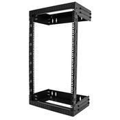 StarTech.com 18U 19" Wall Mount Network Rack - Adjustable Depth 12-20" 2 Post Open Frame Server Room Rack for AV/Data/ IT Communication/Computer Equipment/Switch w/Cage Nuts &amp; Screws