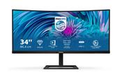 Philips E Line 346E2CUAE/00 computer monitor 86.4 cm (34") 3440 x 1440 pixels Wide Quad HD+ LCD Black image