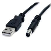 StarTech.com USB to 5.5mm Power Cable - Type M Barrel - 3 ft image