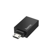Hama 00200307 cable gender changer Micro-USB USB Type-A Black image