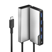 ALOGIC UCFUUA-SGR interface hub USB 3.2 Gen 1 (3.1 Gen 1) Type-C 5000 Mbit/s Black, Silver image