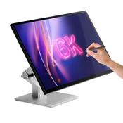 ALOGIC 32C6KPDTF computer monitor 81.3 cm (32") 6016 x 3384 pixels 6K Ultra HD LED Touchscreen Multi-user Silver, Black image