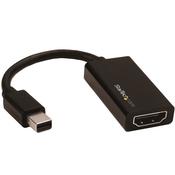 StarTech.com Mini DisplayPort to HDMI Adapter - Active mDP 1.4 to HDMI 2.0 Video Converter - 4K 60Hz - Mini DP or Thunderbolt 1/2 Mac/PC to HDMI Monitor/TV/Display - mDP to HDMI Dongle image