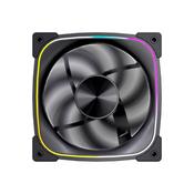 VIDA Stealth 120mm ARGB PWM Case Fan, Hydraulic Bearing, Outer Ring Lighting, 600-1500 RPM, Black Computer case 12 cm 80 pc(s) image