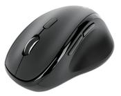 Manhattan Ergonomic Wireless Mouse, Right Handed, Adjustable 800/1200/1600dpi, 2.4Ghz (up to 10m), Six Button with Scroll Wheel, Combo USB=A and USB-C receiver, Black, AA battery (included), Three Year Warranty image
