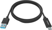 Vision TC 1MUSBCA/BL USB cable USB 3.2 Gen 1 (3.1 Gen 1) 1 m USB A USB C Black image