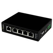 StarTech.com 5 Port Unmanaged Industrial Gigabit Ethernet Switch - DIN Rail / Wall-Mountable image