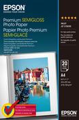 Epson Premium Semi-Gloss Photo Paper - A4 - 20 Sheets image