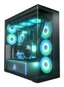 ARCTIC Xtender VG (Mirror Black) Premium E-ATX PC Case with Vertical GPU Mounting image
