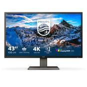 Philips P Line 439P1/00 computer monitor 108 cm (42.5") 3840 x 2160 pixels 4K Ultra HD LCD Black image