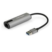 StarTech.com 2.5GbE USB A to Ethernet Adapter - NBASE-T NIC - USB 3.0 Type A 2.5 GbE /1 GbE Multi Speed Gigabit Network - USB 3.1 Laptop to RJ45/LAN - Lenovo X1 Carbon, HP EliteBook/ ZBook image