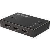 StarTech.com 4-Port HDMI Video Switch - 3x HDMI and 1x DisplayPort - 4K 60Hz image