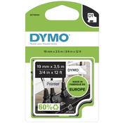 Dymo 16957/S0718040 DirectLabel-etikettes Nylon black on white 12mm x 3,5m for Dymo D1 6-12mm/19mm/24mm/400 Duo image