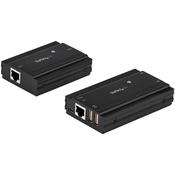 StarTech.com 4-Port USB 2.0 Extender Hub over Single CAT5e/CAT6 Ethernet Cable (RJ45) - 330ft (100m) - USB Extender Hub Adapter Kit - Metal Housing - Externally Powered - 480 Mbps image