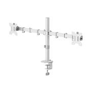 Hama Monitor Mount, 2 Monitors, Height-adjustable, Swivel/Tilt, 13" - 35", White image