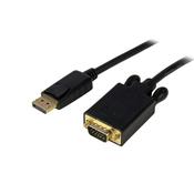 StarTech.com 6ft (1.8m) DisplayPort to VGA Cable - Active DisplayPort to VGA Adapter Cable - 1080p Video - DP to VGA Monitor Cable - DP 1.2 to VGA Converter - Latching DP Connector image