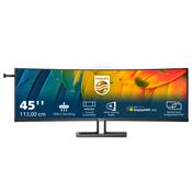 Philips 6000 series 45B1U6900C/00 computer monitor 113 cm (44.5") 5120 x 1440 pixels UltraWide Dual Quad HD LED Black image