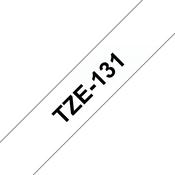Brother TZE-131 DirectLabel black on Transparent Laminat 12mm x 8m for Brother P-Touch TZ 3.5-18mm/6-12mm/6-18mm/6-24mm/6-36mm image