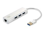 LevelOne Gigabit USB Network Adapter, USB Hub image