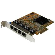 StarTech.com 4-Port PCIe Gigabit Network Adapter Card image